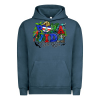 Pigment Midnight Navy pura vida costa rica rana Urban Hoodie - RanaPortraitStore