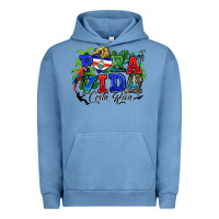 Pigment Pebble Blue pura vida costa rica rana Urban Hoodie - RanaPortraitStore