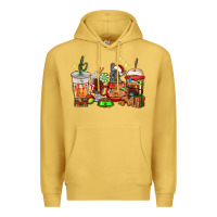 Antique Gold Christmas coffee cups with French Bulldog Premium Hoodie - RanaPortraitStore