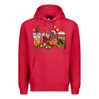 Cardinal Christmas coffee cups with French Bulldog Premium Hoodie - RanaPortraitStore