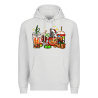 Dove Grey Christmas coffee cups with French Bulldog Premium Hoodie - RanaPortraitStore
