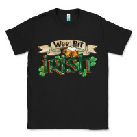 Black wee bit irish st patrick's day Classic Tee - FaDigitalArtStudio