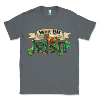 Charcoal Heather wee bit irish st patrick's day Classic Tee - FaDigitalArtStudio