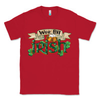 Red wee bit irish st patrick's day Classic Tee - FaDigitalArtStudio