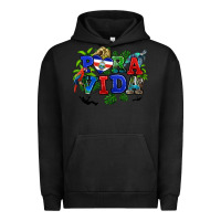 Pigment Black pura vida costa rica Urban Hoodie - RanaPortraitStore