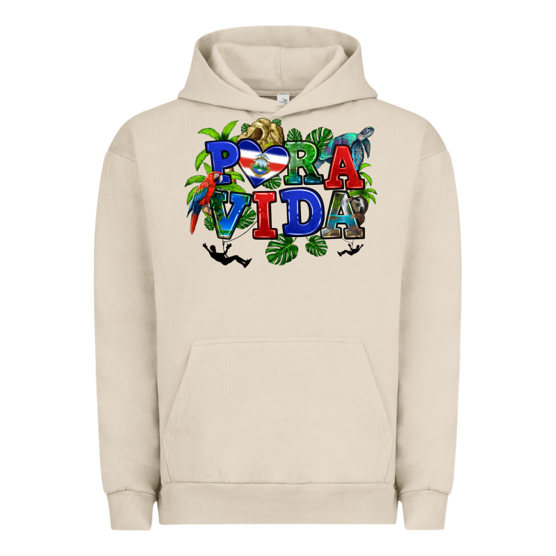 Pura Vida Costa Rica Urban Hoodie by RanaPortraitStore | Teevron