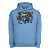 Pigment Pebble Blue pura vida costa rica Urban Hoodie - RanaPortraitStore