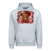 Heather Grey be mine cow Urban Hoodie - RanaPortraitStore