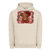 Pigment French Oak be mine cow Urban Hoodie - RanaPortraitStore