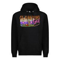 Black glamping girl Premium Hoodie - texasbilliewilder