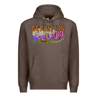 Coffee glamping girl Premium Hoodie - texasbilliewilder