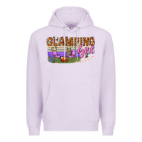 Lilac glamping girl Premium Hoodie - texasbilliewilder
