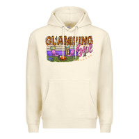 Sandshell glamping girl Premium Hoodie - texasbilliewilder