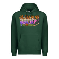 Sports Green glamping girl Premium Hoodie - texasbilliewilder