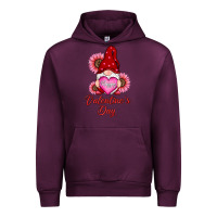 Mauve Wine happy valentines day gnomes with sunflower Urban Hoodie - RanaPortraitStore