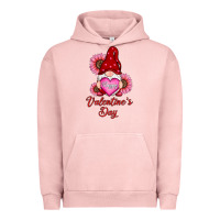 Pigment Salmon happy valentines day gnomes with sunflower Urban Hoodie - RanaPortraitStore