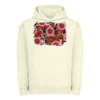 Pigment Pistachio valentines day sunflowers leopard cowhide backgrou Urban Hoodie - RanaPortraitStore