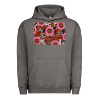 Pigment Tornado valentines day sunflowers leopard cowhide backgrou Urban Hoodie - RanaPortraitStore