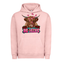 Pigment Salmon be mine cow Urban Hoodie - RanaPortraitStore