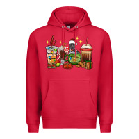 Cardinal Christmas coffee cups with Pitbull Premium Hoodie - RanaPortraitStore