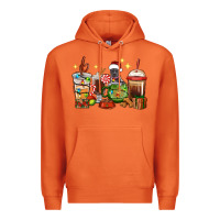 Carrot Christmas coffee cups with Pitbull Premium Hoodie - RanaPortraitStore