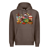 Coffee Christmas coffee cups with Pitbull Premium Hoodie - RanaPortraitStore