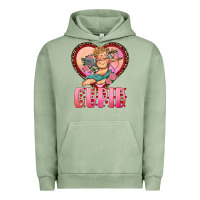 Pigment Oil Green cupid heart Urban Hoodie - RanaPortraitStore