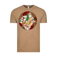 Vintage Coffee Christmas chicken Vintage Tee - Artiststas