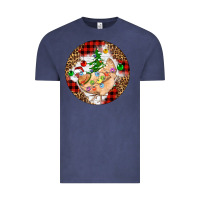 Vintage Denim Christmas chicken Vintage Tee - Artiststas