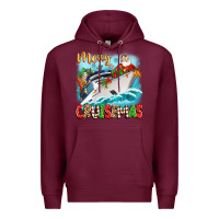 Burgundy merry cruisemas Premium Hoodie - Zillion Design Studio