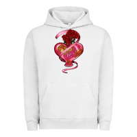 Pigment Lunar Rock heart glass vase love tickets with rose Urban Hoodie - RanaPortraitStore