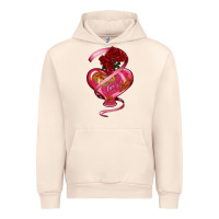 Sandshell heart glass vase love tickets with rose Urban Hoodie - RanaPortraitStore