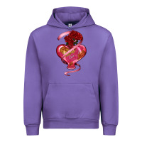Tulip heart glass vase love tickets with rose Urban Hoodie - RanaPortraitStore