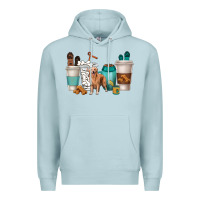 Blue Mist golden retriever dog coffee cups Premium Hoodie - texasbilliewilder