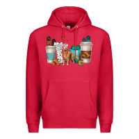 Cardinal golden retriever dog coffee cups Premium Hoodie - texasbilliewilder