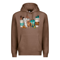 Chestnut golden retriever dog coffee cups Premium Hoodie - texasbilliewilder