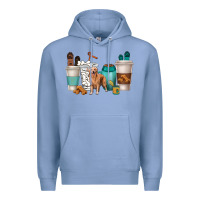 Colony Blue golden retriever dog coffee cups Premium Hoodie - texasbilliewilder