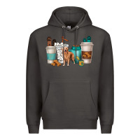 Smoke golden retriever dog coffee cups Premium Hoodie - texasbilliewilder
