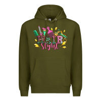 Army Green hair stylist Premium Hoodie - texasbilliewilder
