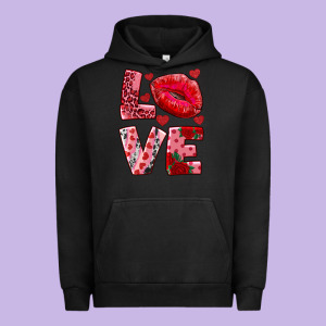 Love Kiss Urban Hoodie Designed By Ranaportraitstore