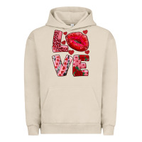 Pigment French Oak love kiss Urban Hoodie - RanaPortraitStore