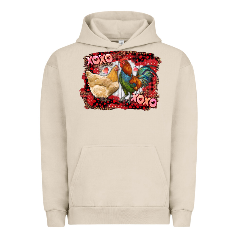 Xoxo Rooster And Chicken Urban Hoodie by RanaPortraitStore | Teevron