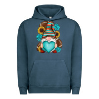 Pigment Midnight Navy western football gnomes Urban Hoodie - RanaPortraitStore