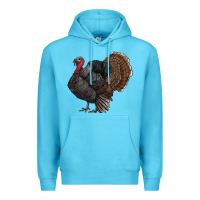 Ocean Blue gobble Premium Hoodie - RanaPortraitStore