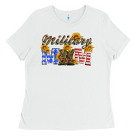 White military mom with soldier boots Ladies Tee - Artiststas