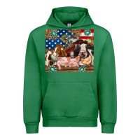 Emerald American farm animals Urban Hoodie - RanaPortraitStore