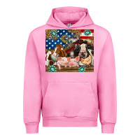 Fuchsia Pink American farm animals Urban Hoodie - RanaPortraitStore