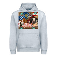 Heather Grey American farm animals Urban Hoodie - RanaPortraitStore