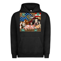 Pigment Black American farm animals Urban Hoodie - RanaPortraitStore