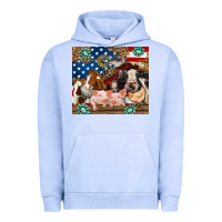 Pigment Grape Ice American farm animals Urban Hoodie - RanaPortraitStore